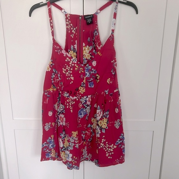 TORRID Women’s Tank Floral Challis Babydoll Cami Pink Size 00 or M/L NWT - Picture 4 of 6